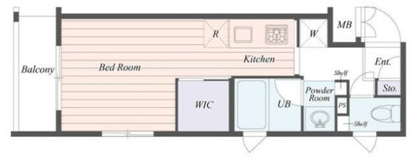 B　CITY　APARTMENT　SHINJUKU　NWの物件間取画像